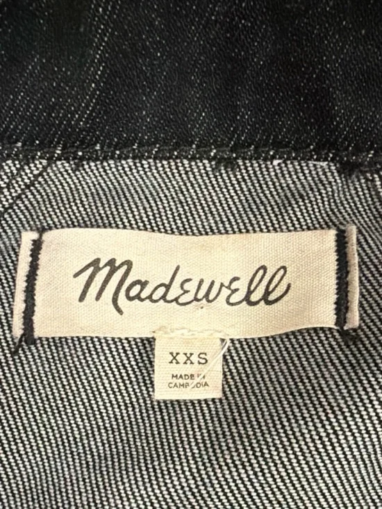 Madewell Black Denim Jacket | Cropped | XXS | Classic Trucker | 100% Cotton 🖤 - Picture 6 of 8
